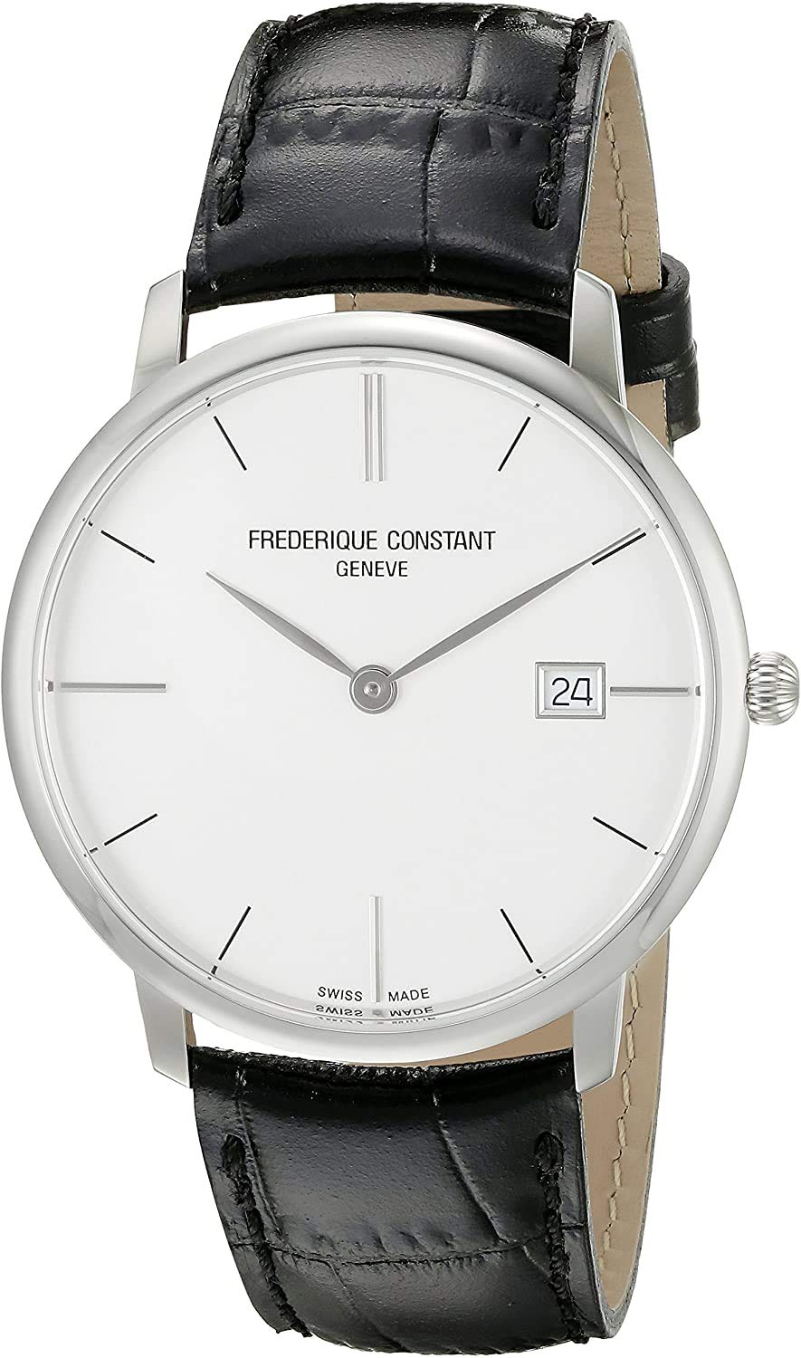 - Frederique Constant Men's Analogue Quartz Watch with Leather Strap FC-220S5S6 -