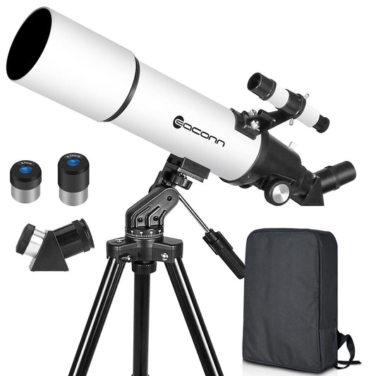 - Telescopes for Adults | 80mm Aperture 600mm Refractor Telescope | For Kids & Beginners -
