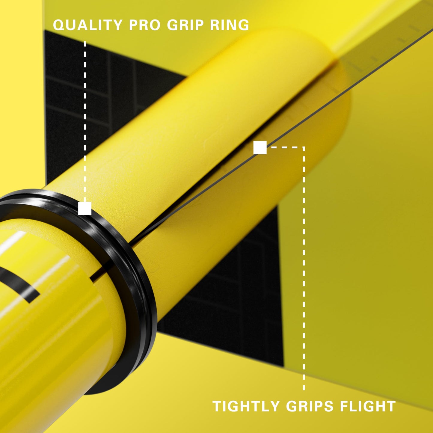 - TARGET Darts Pro Grip Tag Shaft (9 Pack) | Multipack Shafts | Dart Shaft Set | Black & Yellow, Short Length -