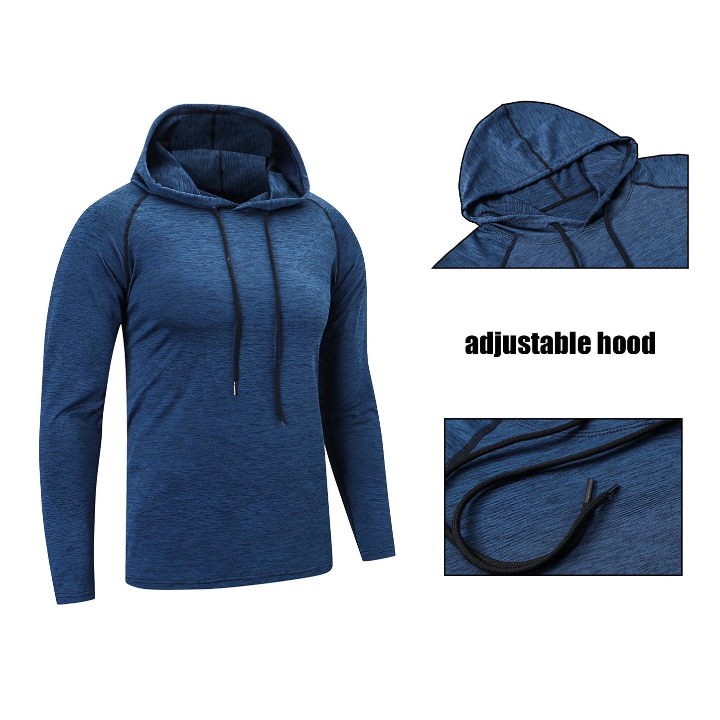 - HUAKANG Mens Running Tops | Long Sleeve T-Shirt | Gym Top for Men -