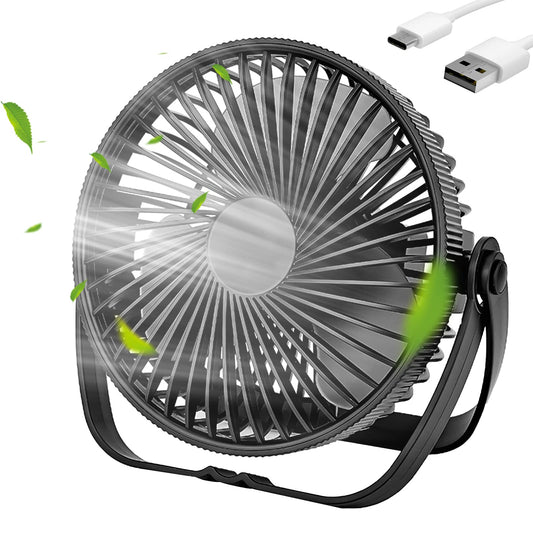 - Kazaigou USB Desk Fan | Small USB Powered Portable Desk Fan | 3 Speeds -