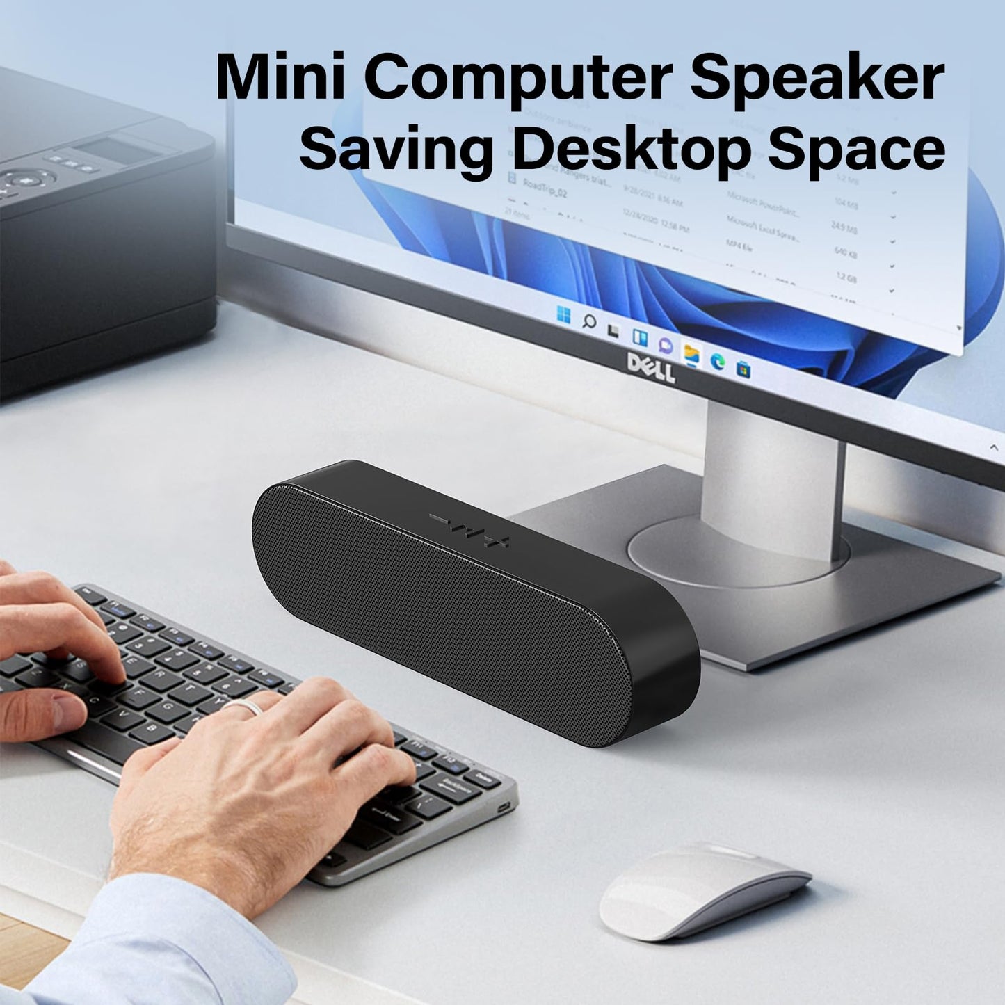 - YYV USB Computer Speaker, Portable PC Speaker for Desktop, Laptop,Notebook, Wired Mini Soundbar Speaker with Loud Volume