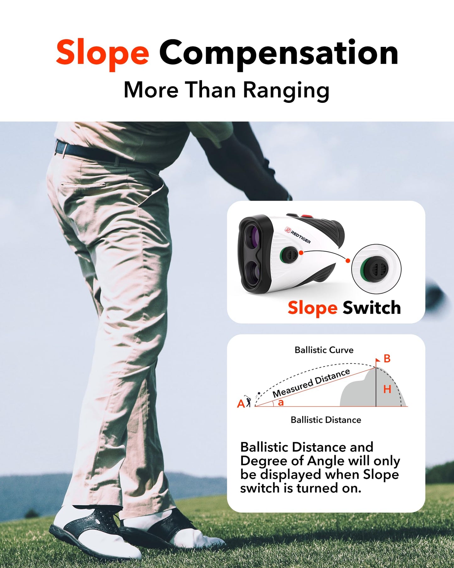 - REDTIGER Golf Rangefinder | 7X Magnification Laser Range Finder -