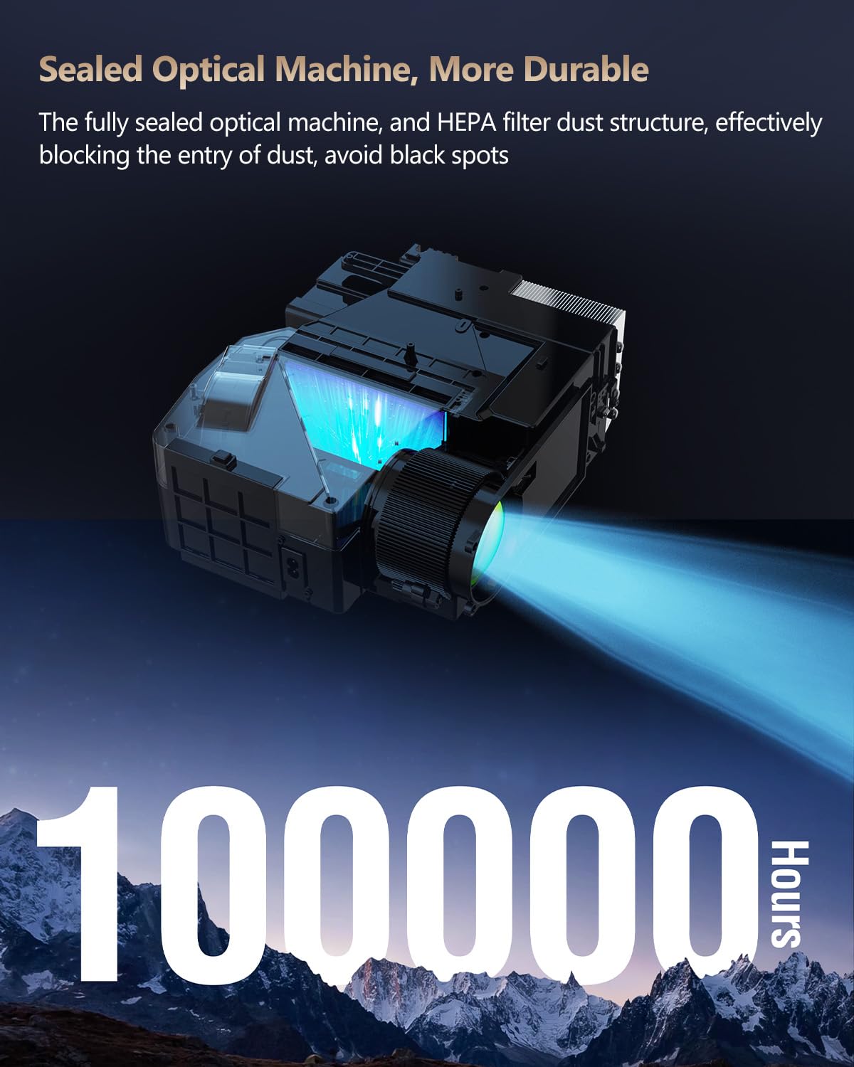 - Ultra HD Daylight Projector 1000ANSI | 4K Projector Home Cinema -