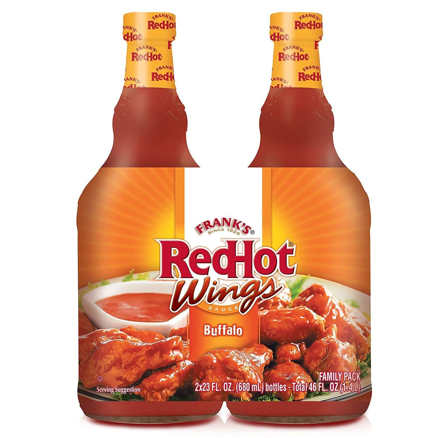 - Frank's Redhot Buffalo Wing Sauce | Pepper | 1360 millilitre(680 ml X Pack of 2) -