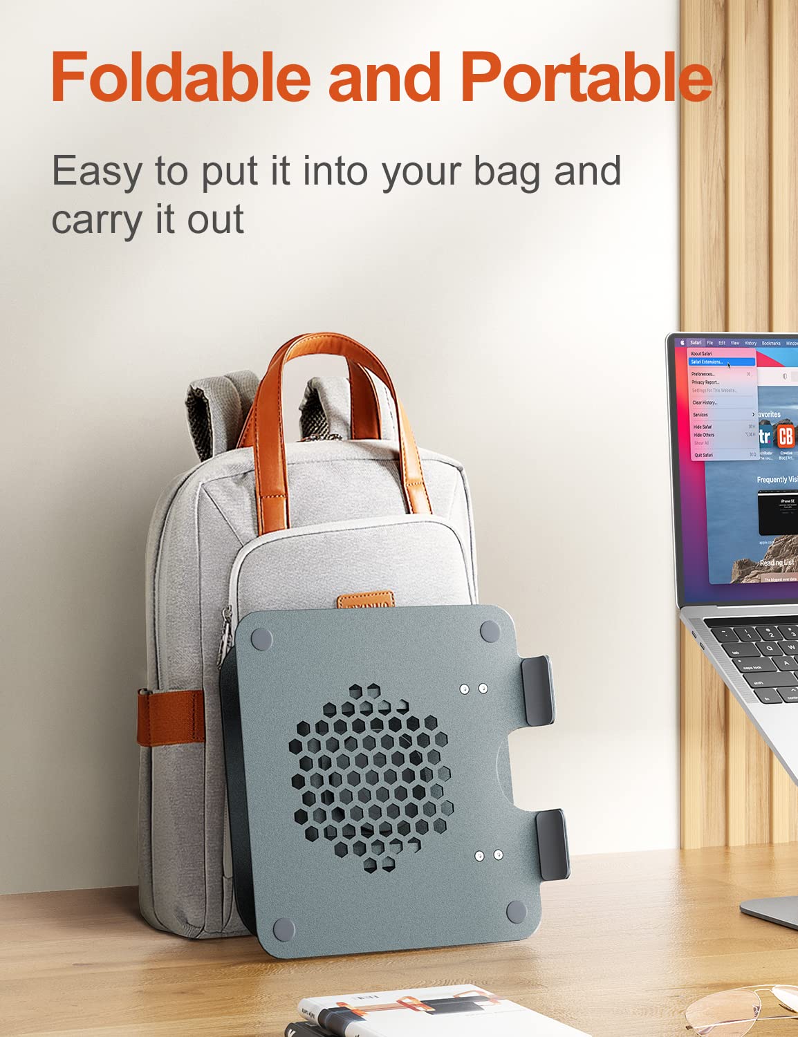 - tounee Adjustable Laptop Stand for Desk | Ergonomic Laptop Holder -