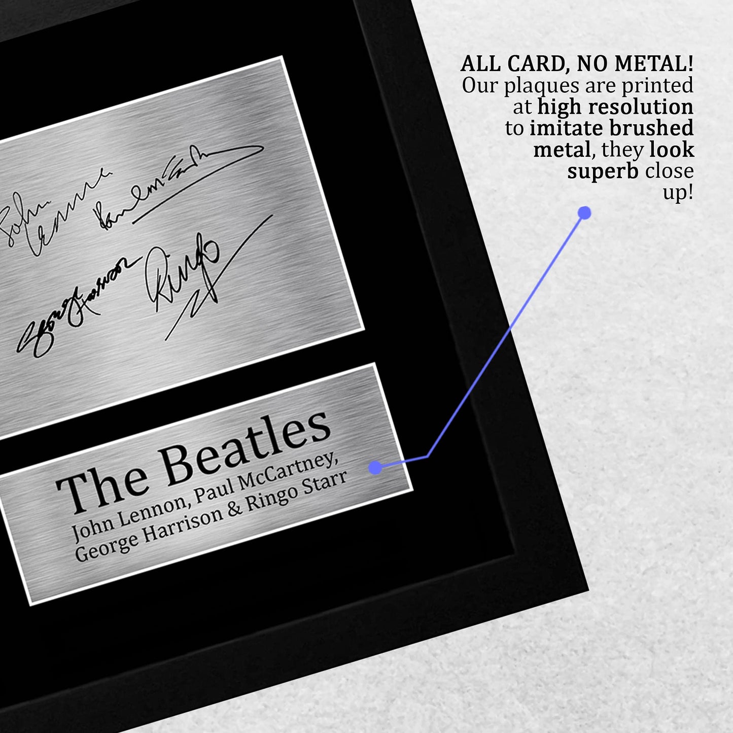 - HWC Trading FRAMED The Beatles Signed A4 -