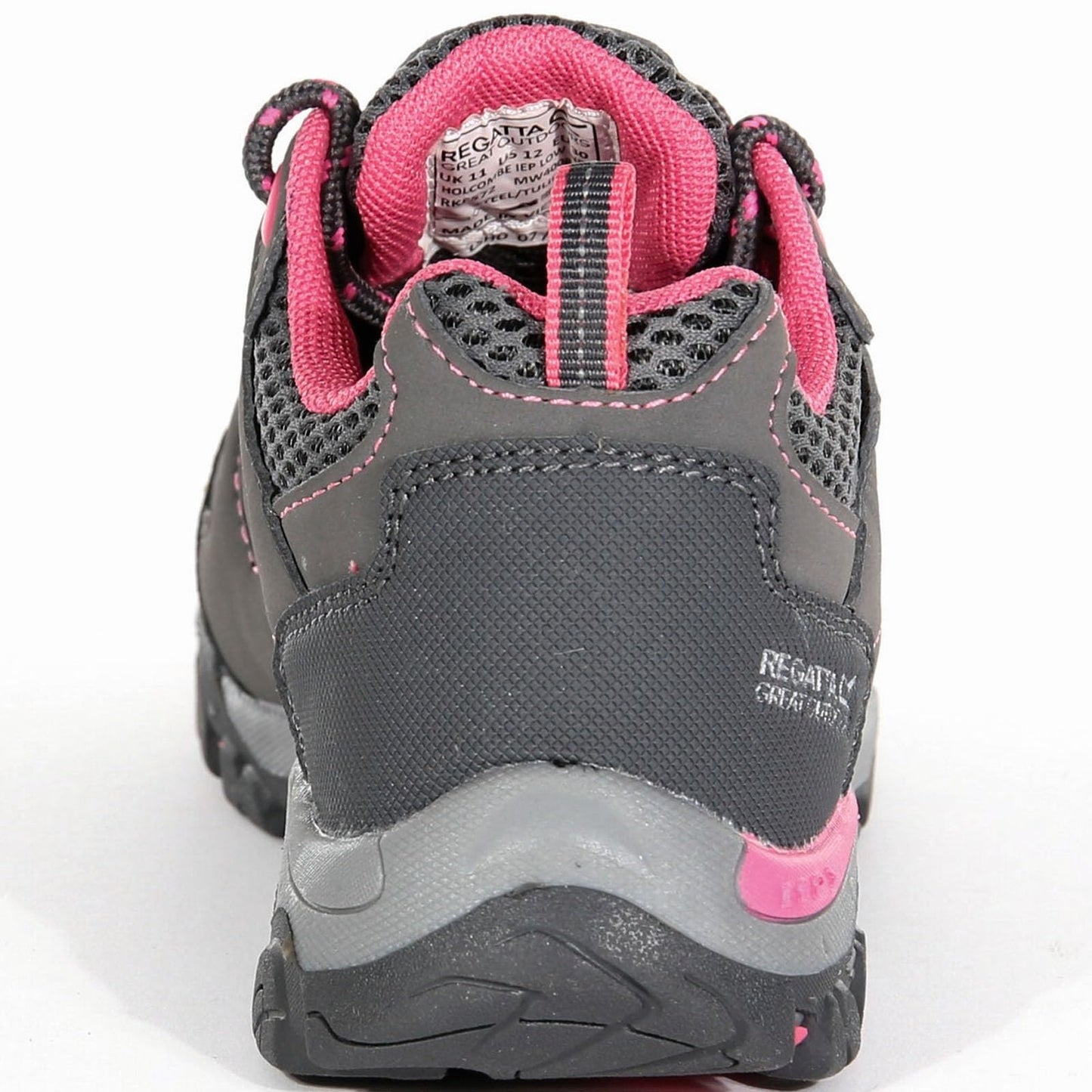 - Regatta Kids Holcombe Low Rise Walking Trainers | Grey -