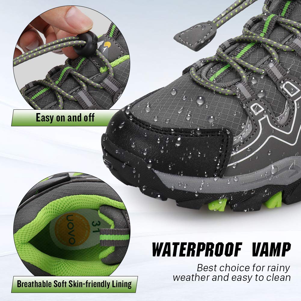 - UOVO Boys Trainers Kids - Walking Shoes Low - Children Waterproof -