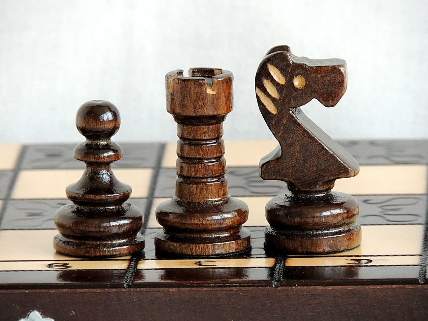- Stunning PEARL XL Large Wooden Chess Set | 42cm / 16in -