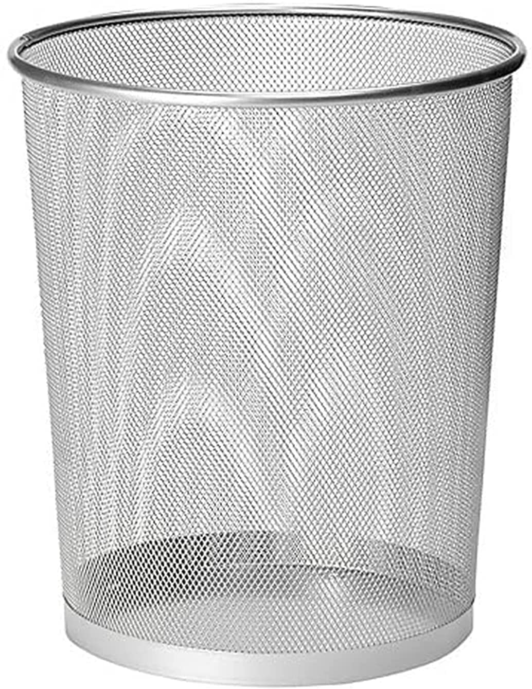 - ZYBUX - Circular Mesh Trash Can, Waste Basket Garbage Can