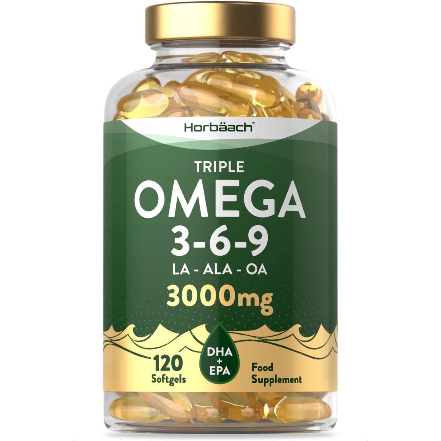 - Omega 3 6 9 Capsules High Strength | 3000mg | 120 Softgels | Triple Omega 369 with EPA, DHA & ALA from Fish Oil, Flaxseed & Sunflower -