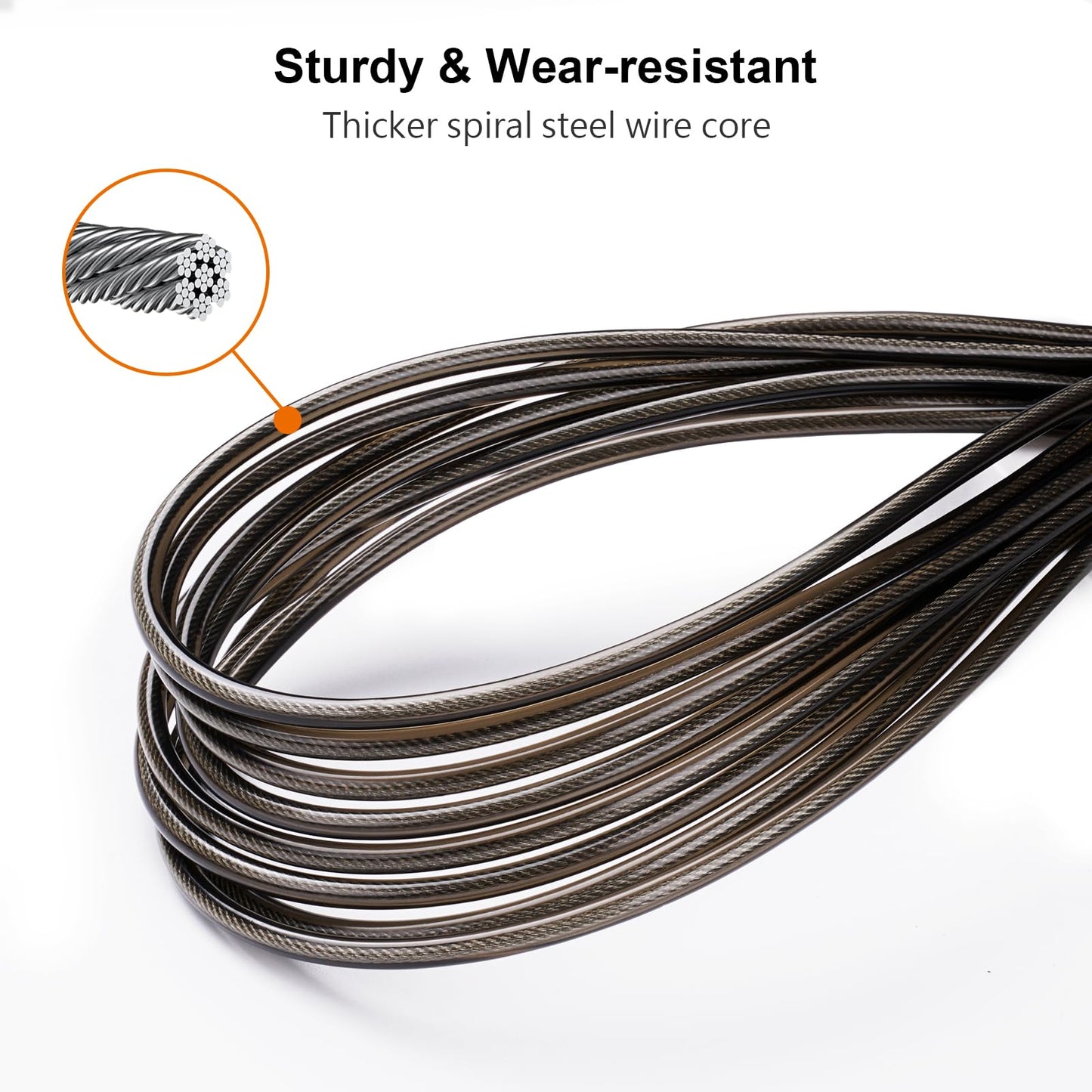 - Gritin Skipping Rope | Speed Jump Rope Soft Memory Foam Handle -