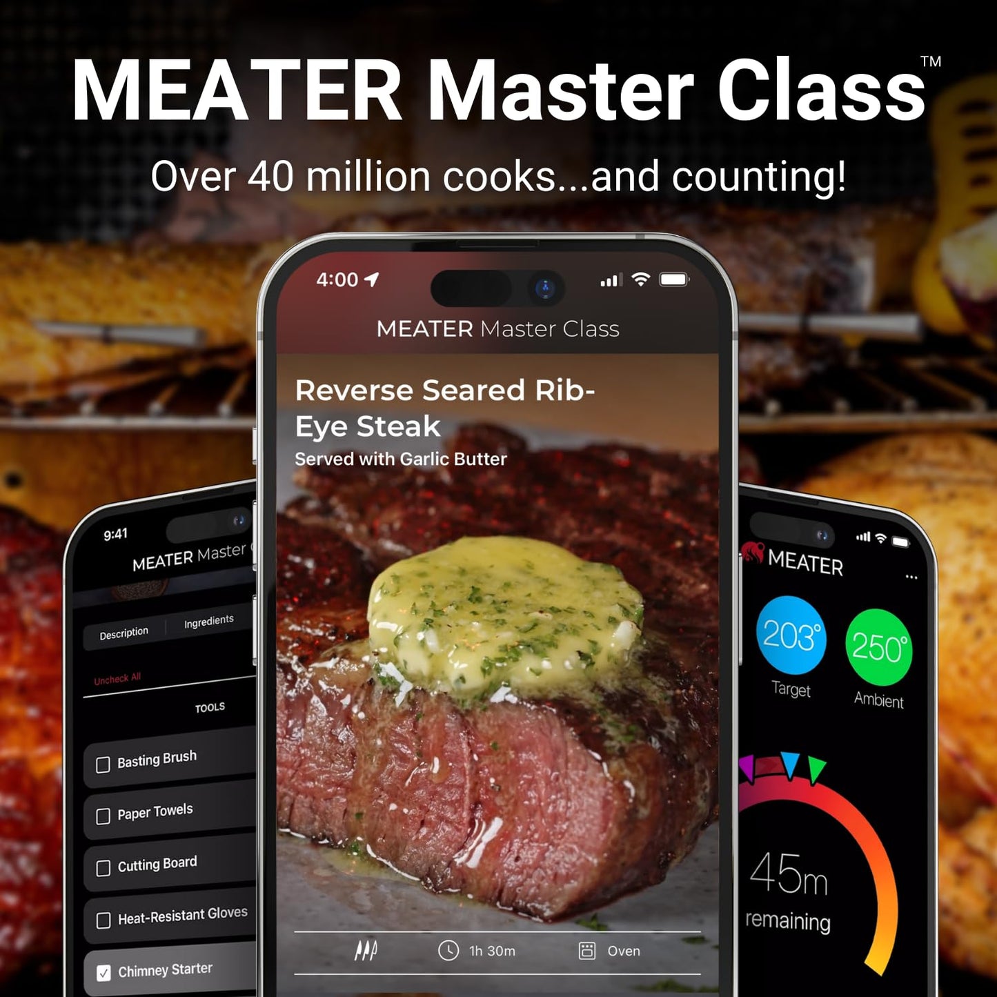 - MEATER 2 Plus: Direct Heat Grilling at 550°C, Smart Meat Thermometer