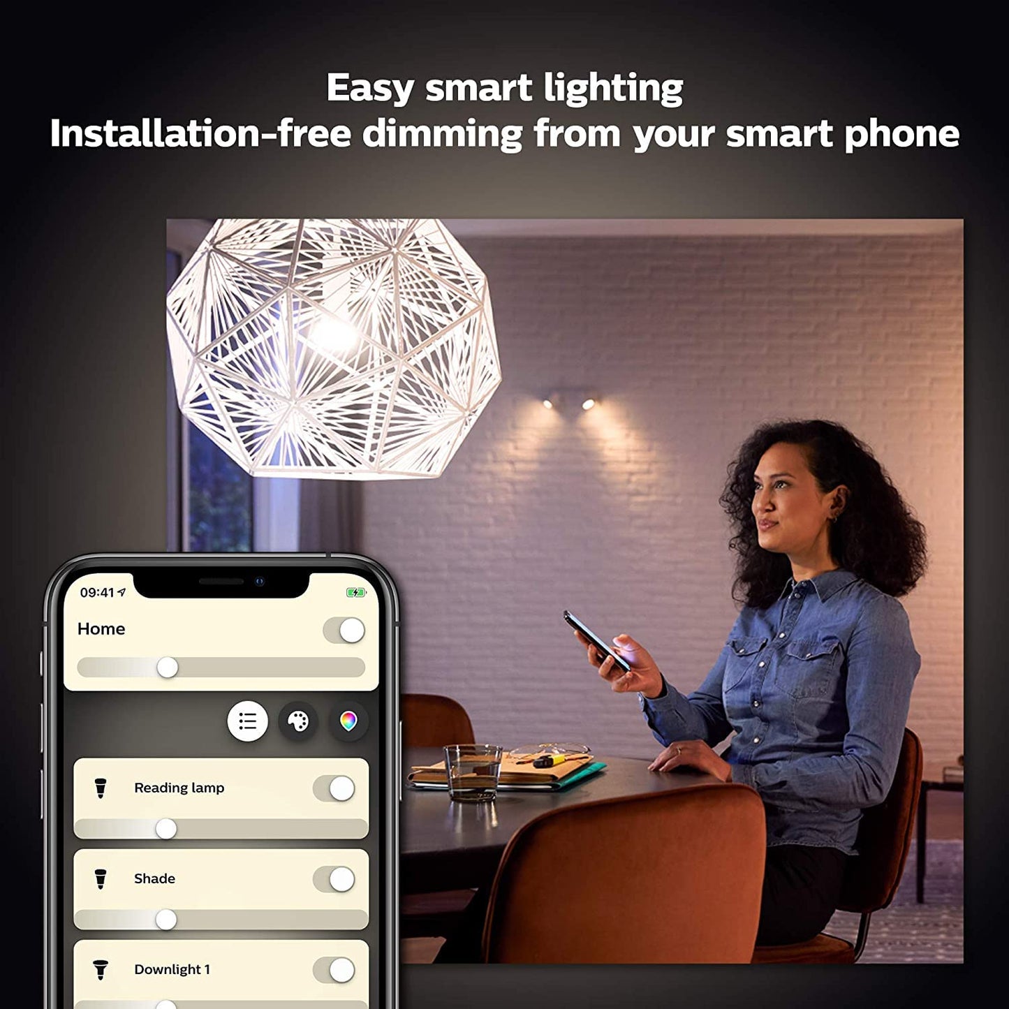 - Philips Hue NEW White Smart Light Bulb 60W | 806 Lumen 2 Pack -