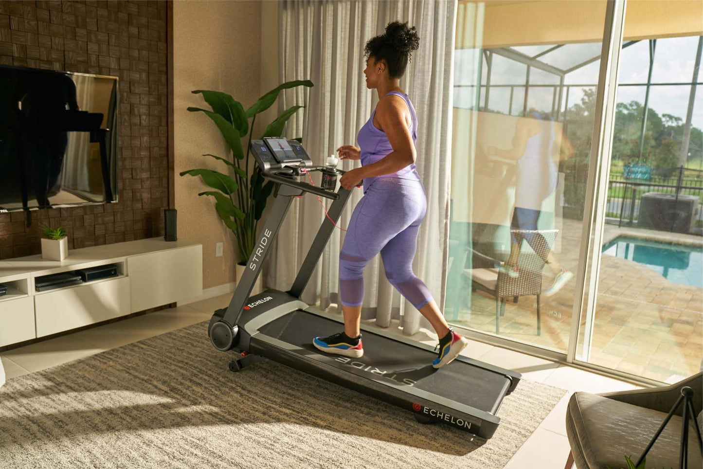 - Echelon Stride Auto-Fold Connected Treadmill | 45 days free Echelon membership -
