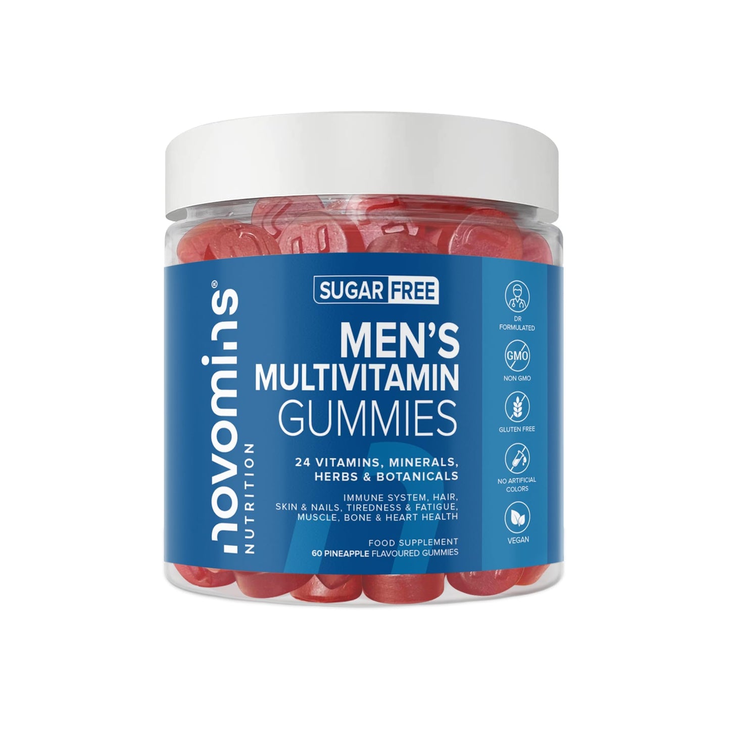 - Novomins Multivitamin Gummies for Men | 24 Essential Multi Vitamins and Minerals for Men –