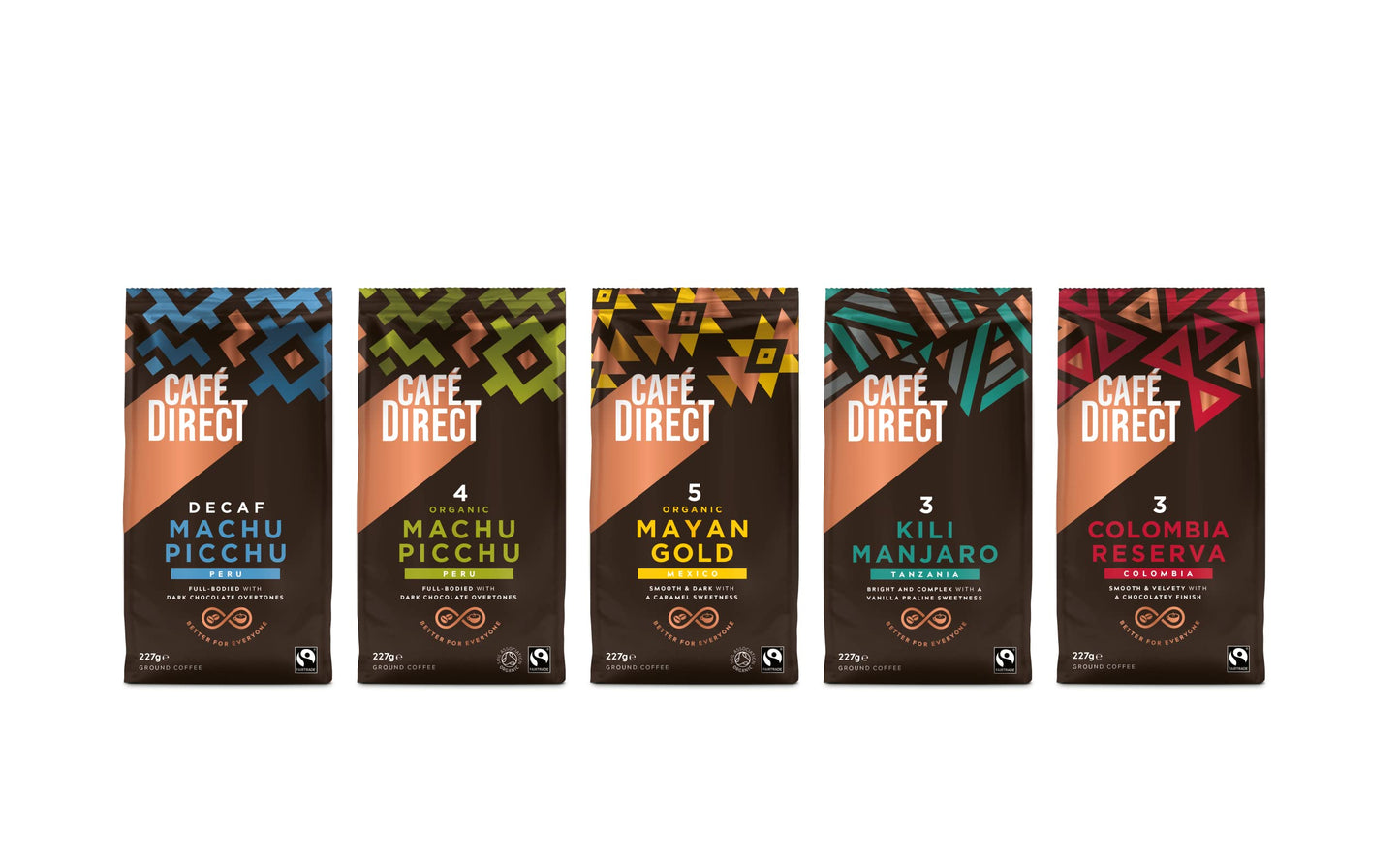 Cafédirect Kilimanjaro Tanzania Fairtrade Ground Arabica Coffee 227g (Pack of 6)