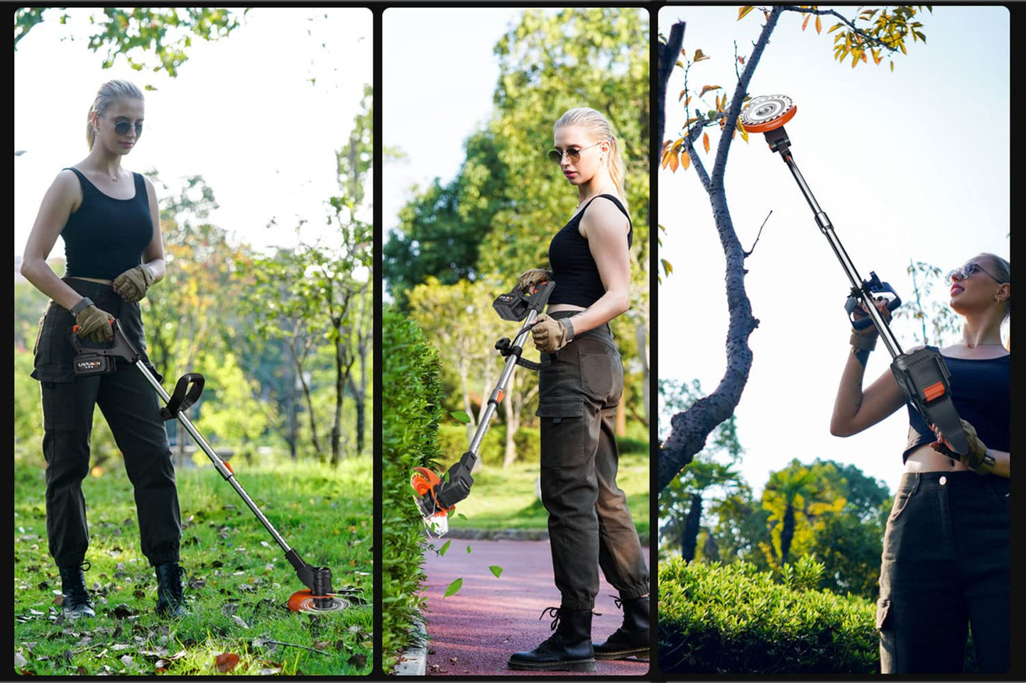 - Garden Strimmer Cordless Battery Grass Strimmer Electric Strimmer | 2Ah Li-ion Battery and Charger | Lawn Edger Tool for Trimming Grass Weed | 24V -