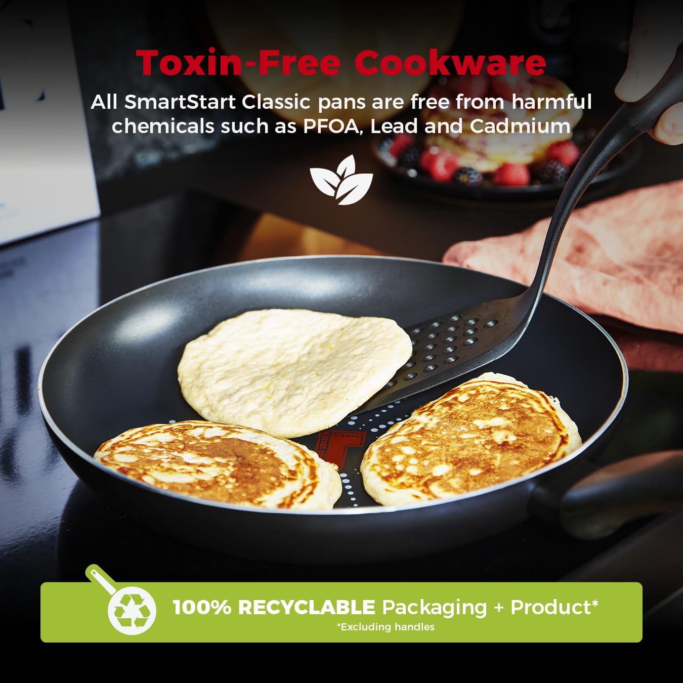 - Tower T700301 SmartStart Classic | Aluminium Frying Pan | Easy Clean -