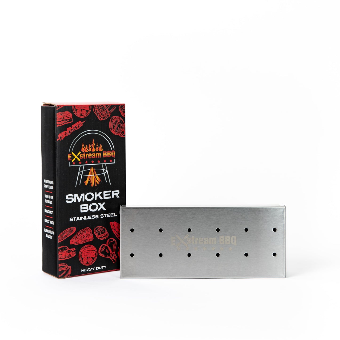 - Exstream BBQ Wood Pellet Selection Box | Apple, Cherry, Beech, Mesquite, Oak, Hickory -