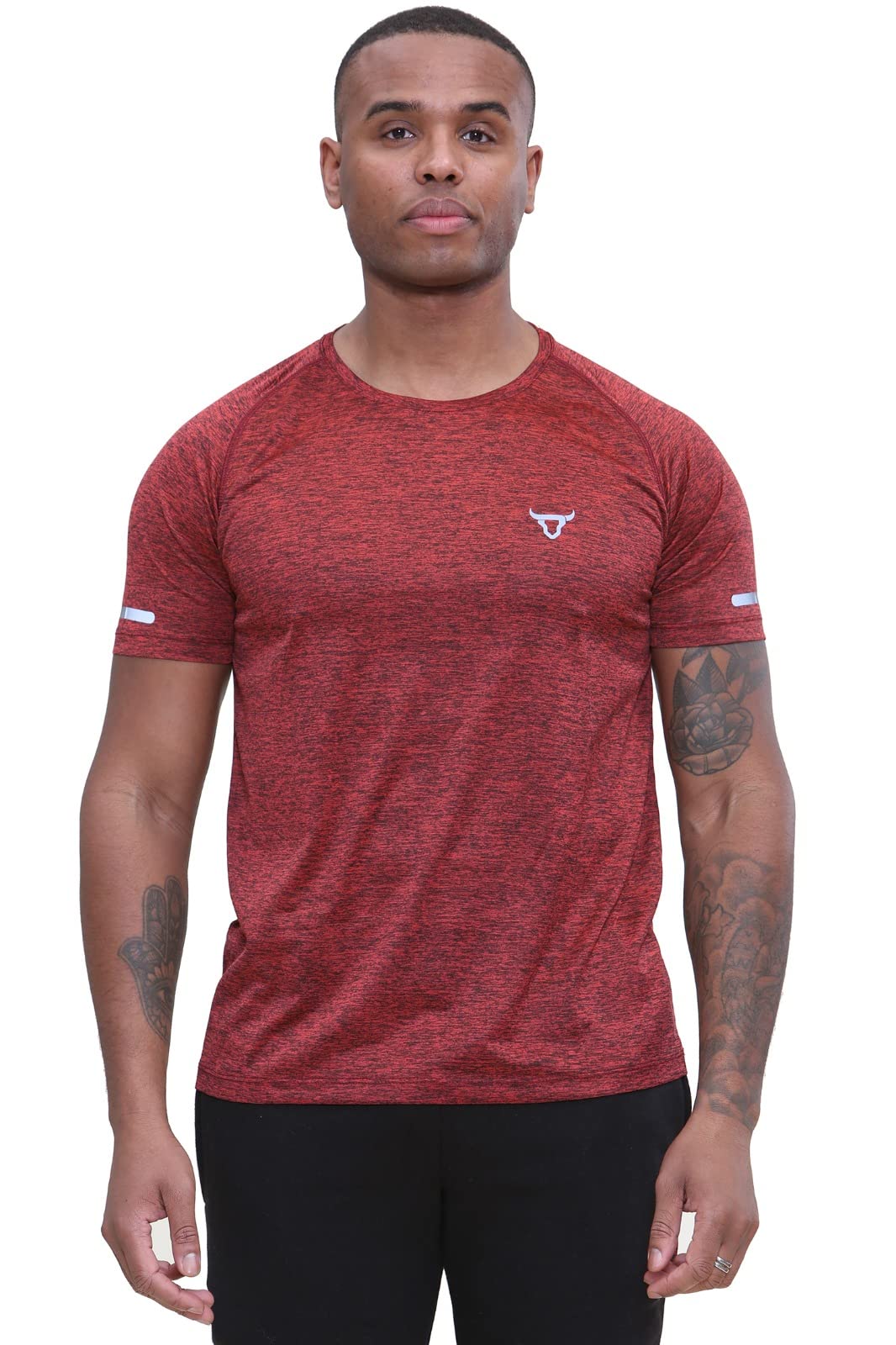 - Pack of 3 Mens Short Sleeve T-Shirts | Workout | Athletic Fit | Moisture Wicking | Fast Drying -