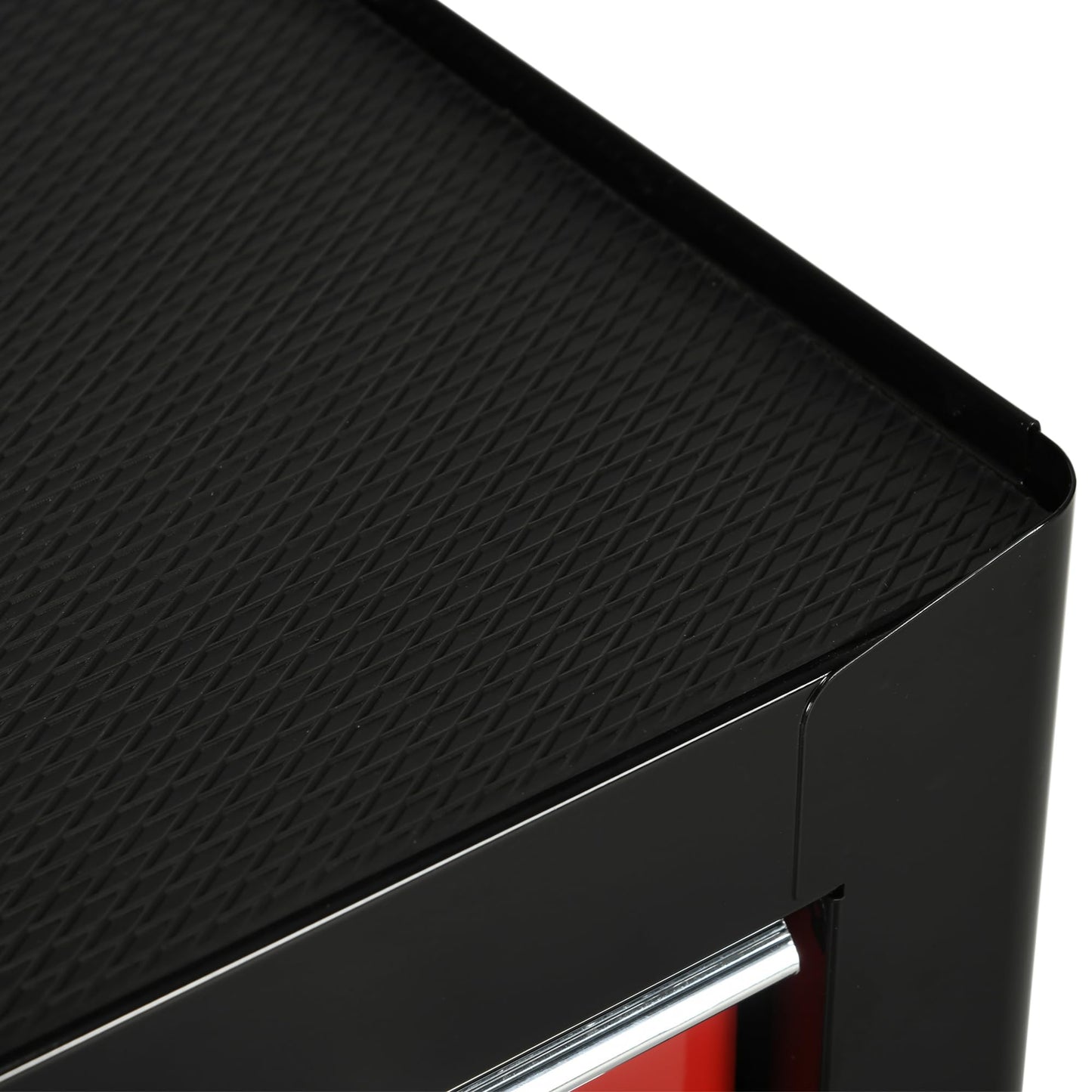 - HOMCOM 5-Drawer Lockable Steel Tool Storage Cabinet | Wheels | Handle 2 Keys | Organisation Box -