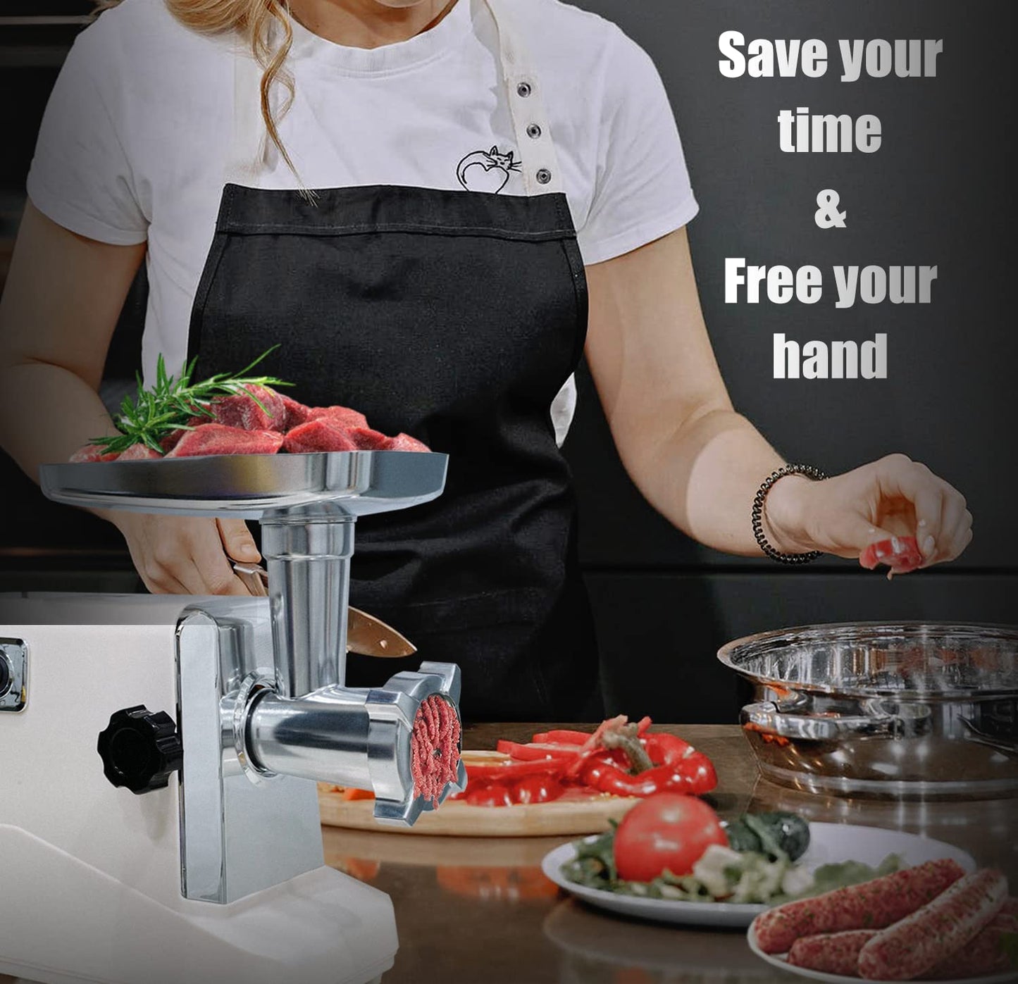 - VNIMTI Meat Grinder Electric, 3500W Meat Mincer Machine -