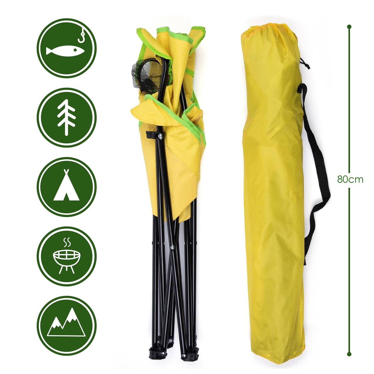 - Folding Camping Chair | Lightweight Foldable Chair Suitable for Outdoors -