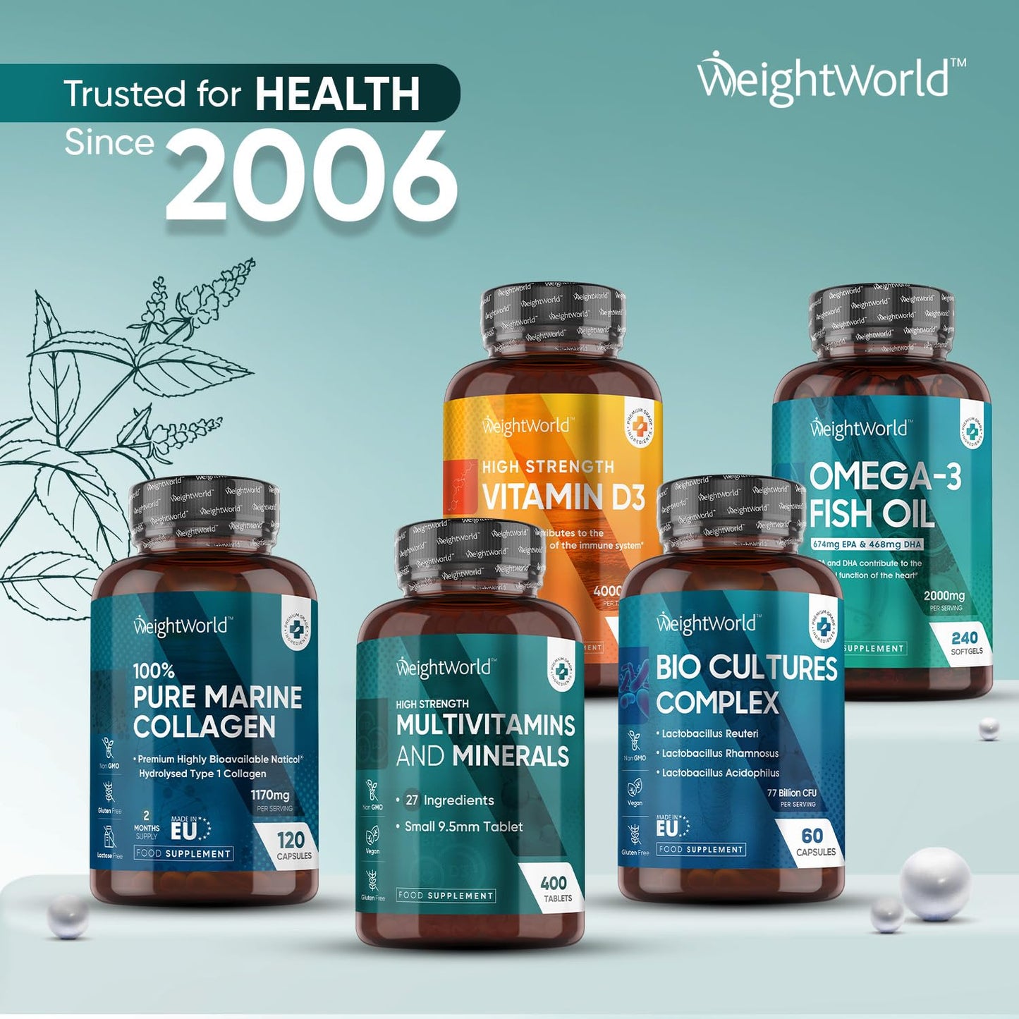 -Multivitamin Tablets for Men & Women  | 400Tablets (1+ Year Supply) 1 Tablet a Day -