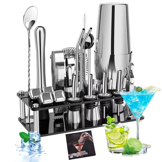 - Gabrella Cocktail Shakers Set | 23PCS Cocktail Set | Cocktail Making Kit -