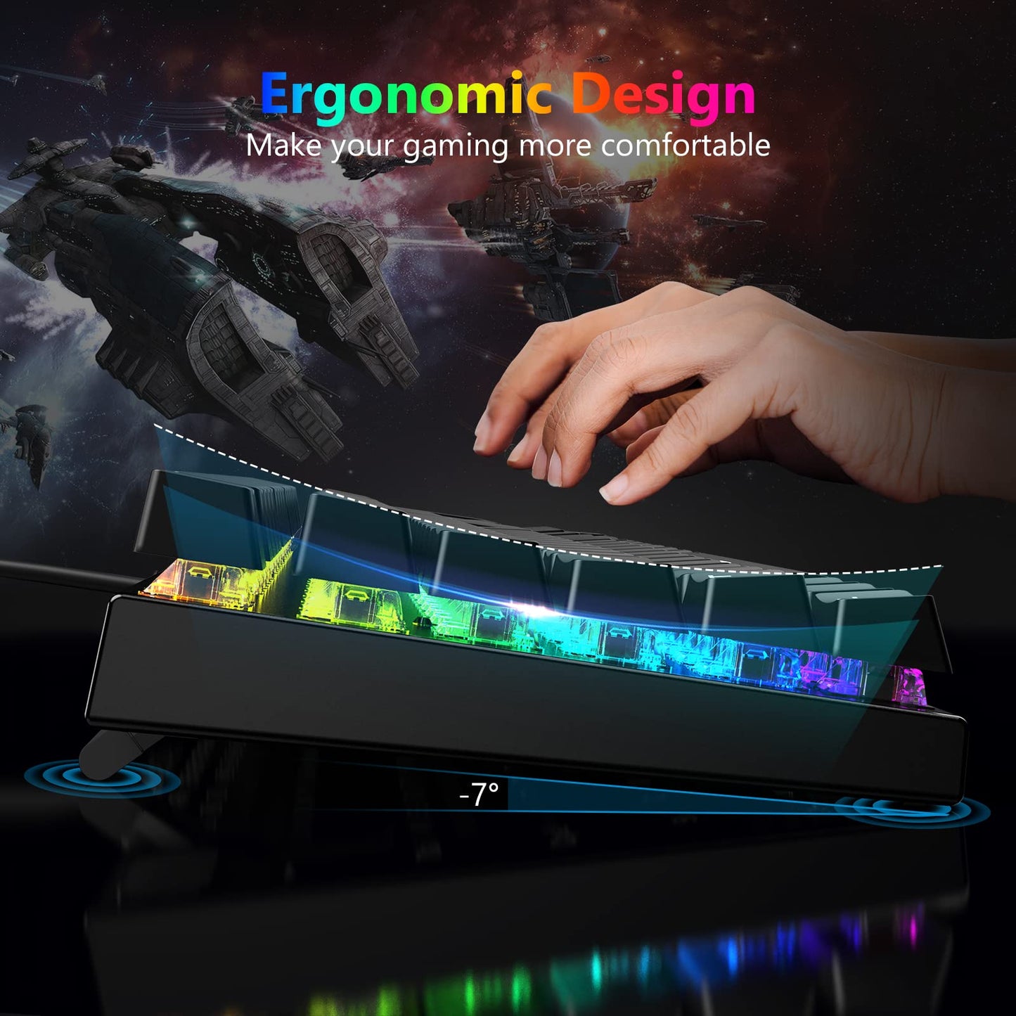 - Mechanical Gaming Keyboard | Redragon Mechanical Keyboard with 105 Programmable Keys -