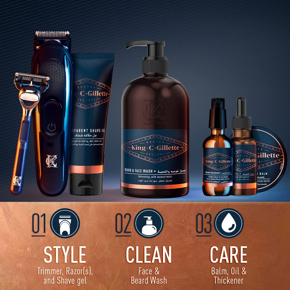 - King C Gillette Transparent Shave Gel -