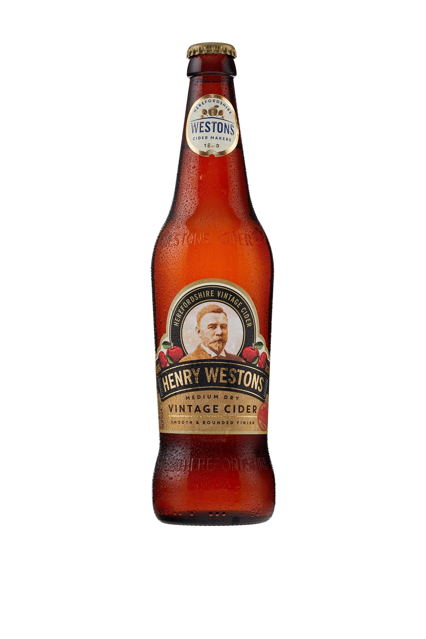 - Henry Westons Vintage Glass Bottles | 8.2% ABV 12 x 500ml Multipack | Refreshing Medium Dry Sparkling Cider | Slowly Matured in Oak Vats for a Smooth & Rounded Flavour -