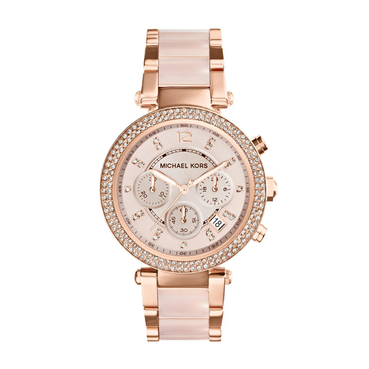 - Michael Kors Parker chronograph quartz watch with Rose gold tone -