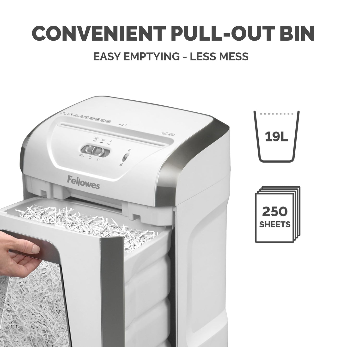 - Fellowes Paper Shredder for Home Office Use | 12 Sheet Cross Cut Paper Shredder -