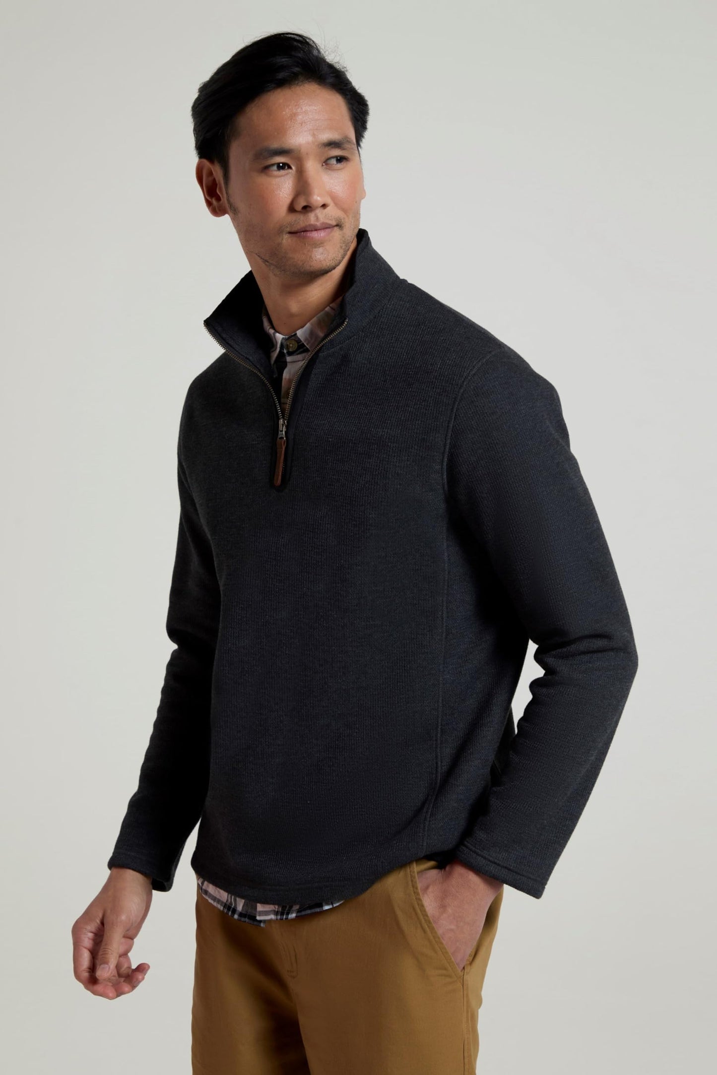 - Mountain Warehouse Beta Mens Zip Neck Top | Half Zip Sweater -