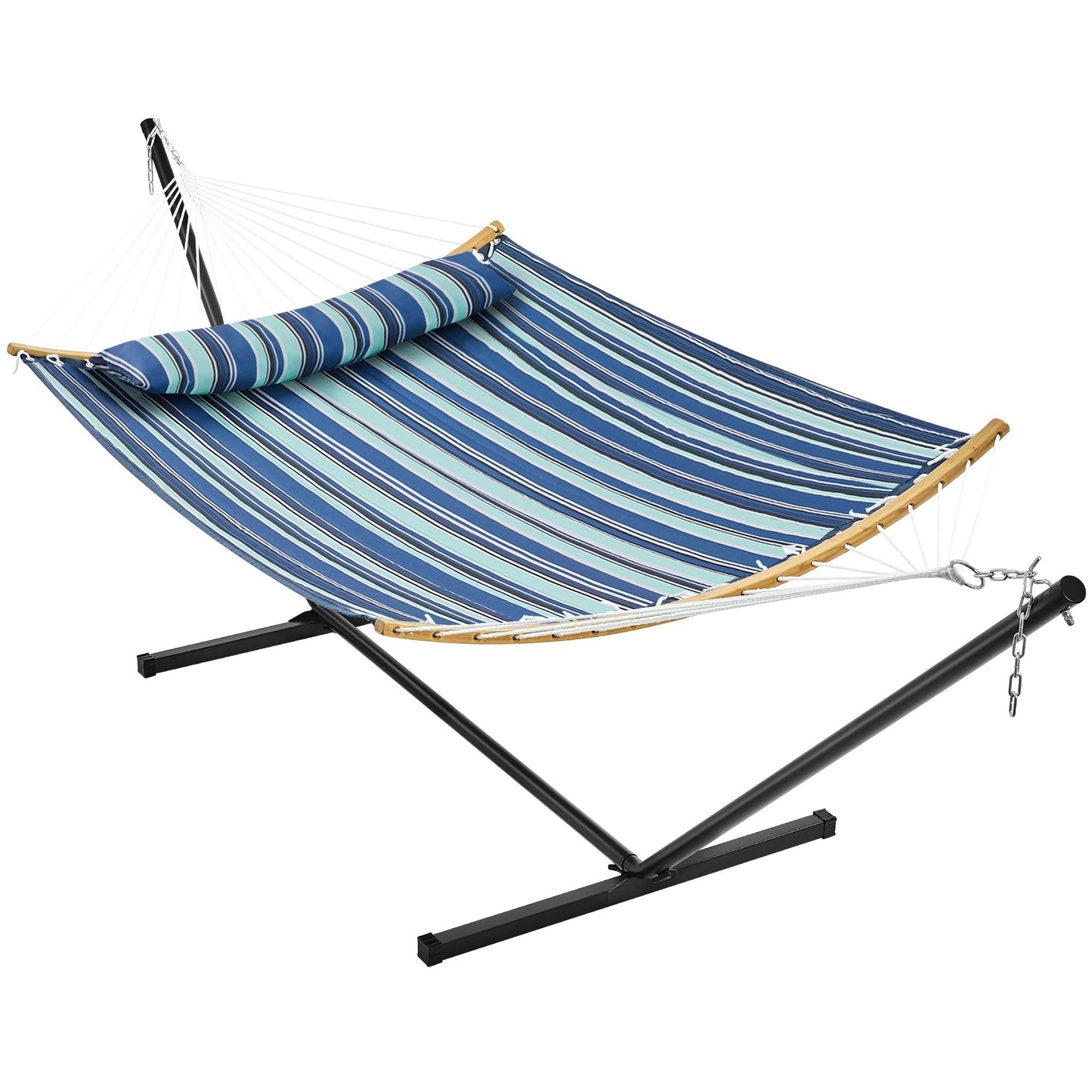 - Yaheetech Hammock w/Stand Set, 2–3 People Padded Hammock & Adjustable Stand.