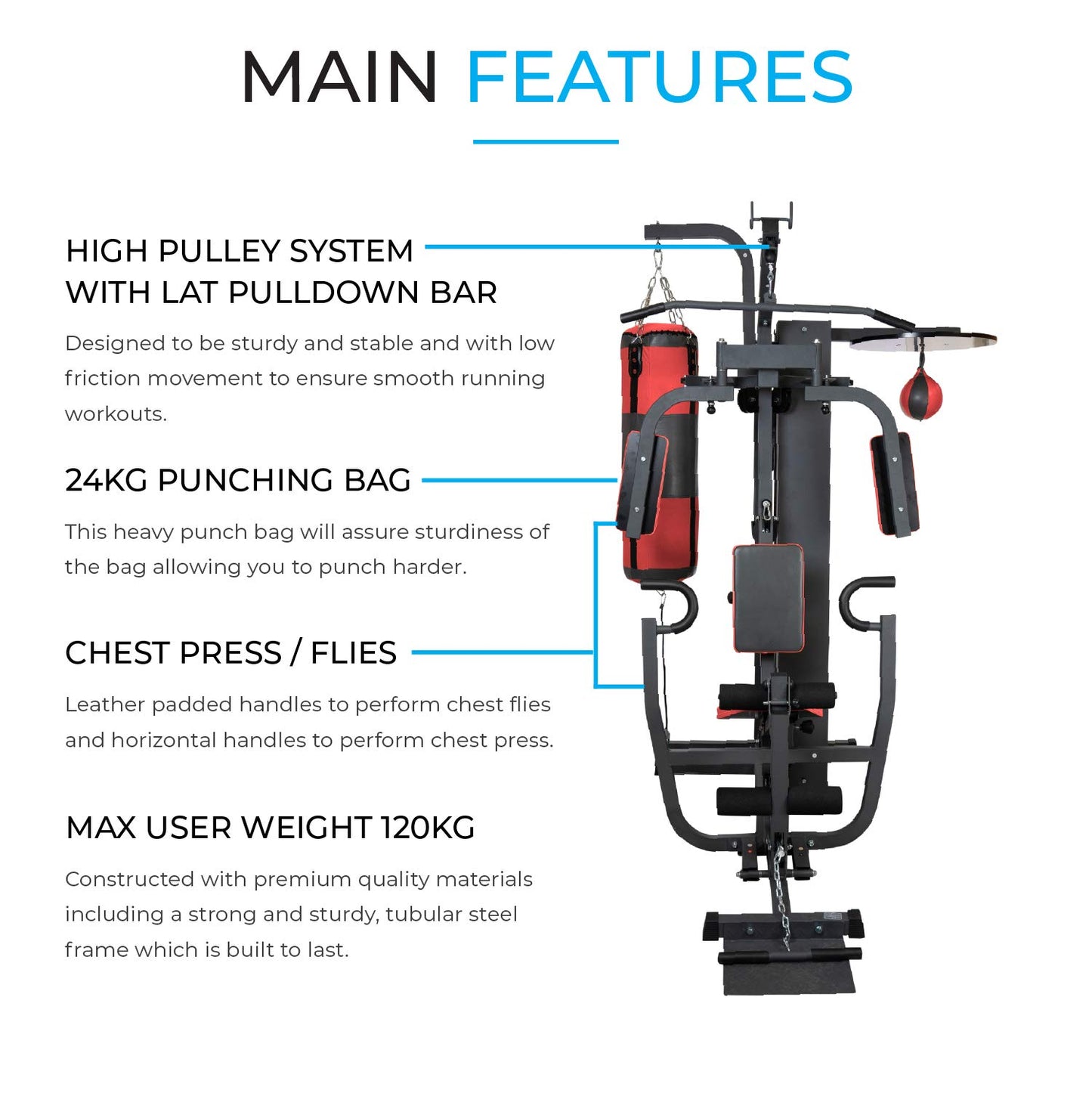 - Fit4home Multi Gym Fitness Equipment | Exercise Machine -