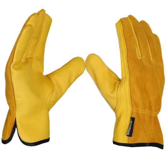 - SAWANS Leather Working Gloves Work Gardening Gloves | Thorn Proof -