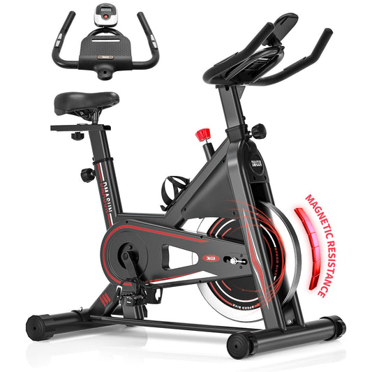 - DMASUN Indoor Exercise Bikes | Plus Magnetic Resistance Stationary Bike | Spinning Bike For Home Training Cardio Workout -