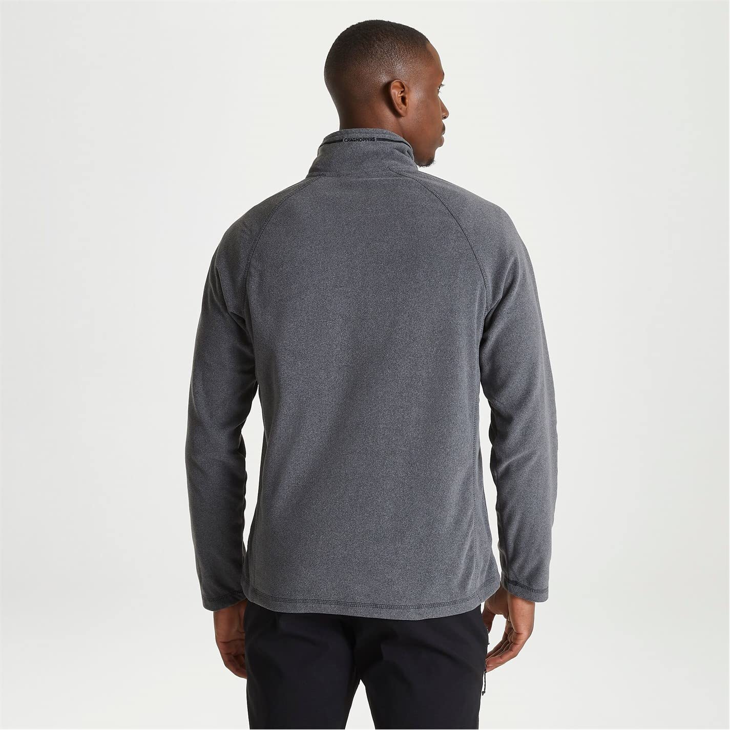 Craghoppers Mens Corey HZ Fleece Black Pepper Marl L
