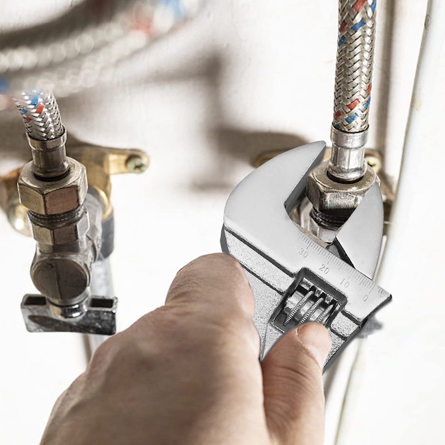 - WAIZHIUA 4Pcs Adjustable Spanner Set, 4 Sizes Adjustable Wrench Set