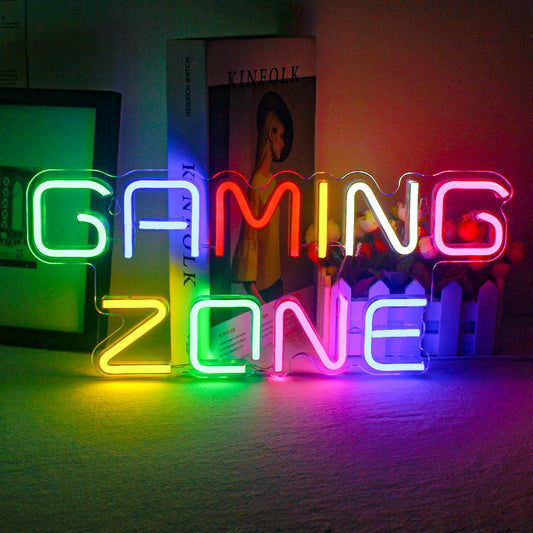 - ineonlife Gaming Zone | Neon Sign | Colorful LED Gaming Neon Light -