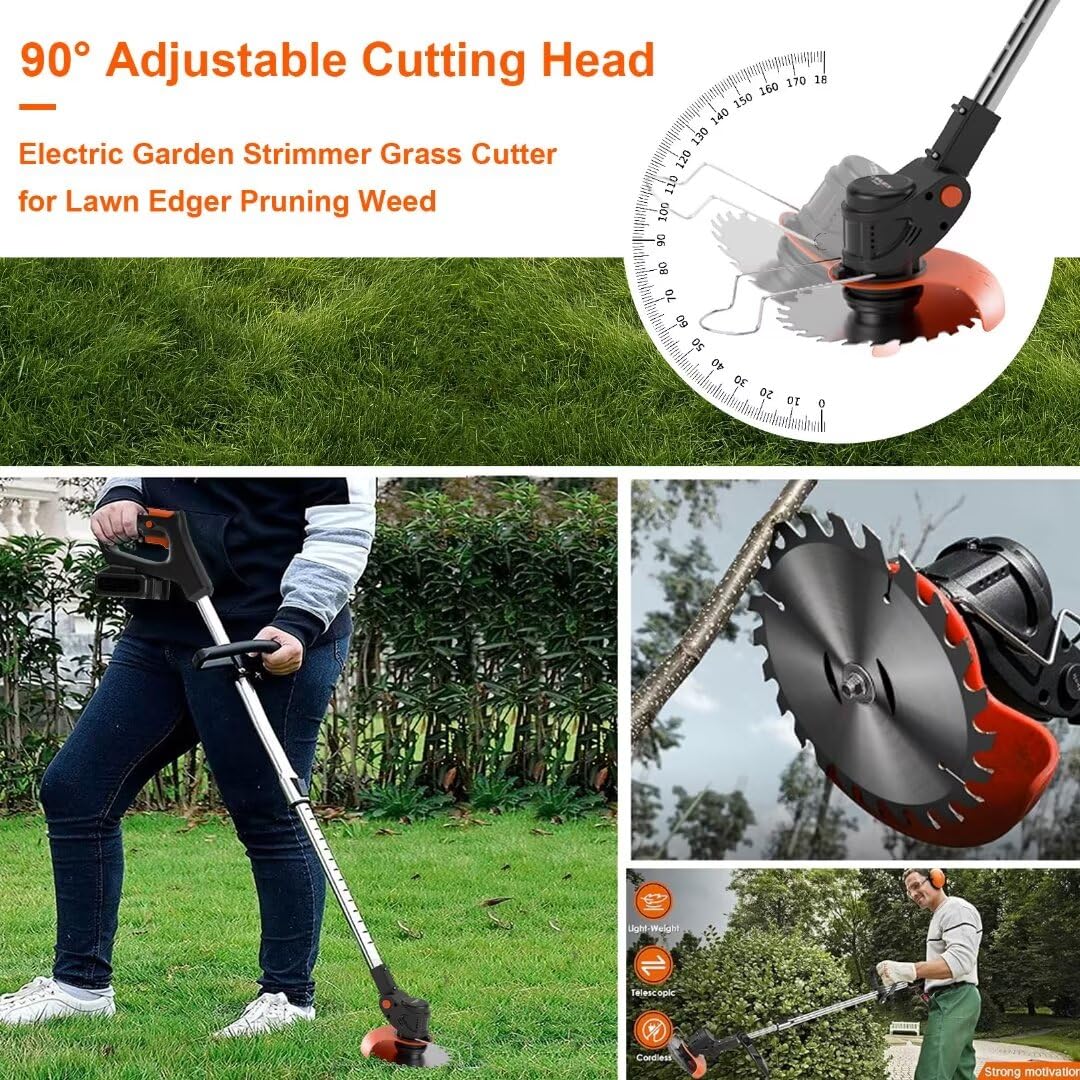 - Strimmer | Garden Strimmer | 2PCS 24V 2.0Ah battery -