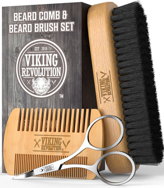 - Viking Revolution - Beard Brush For Men -