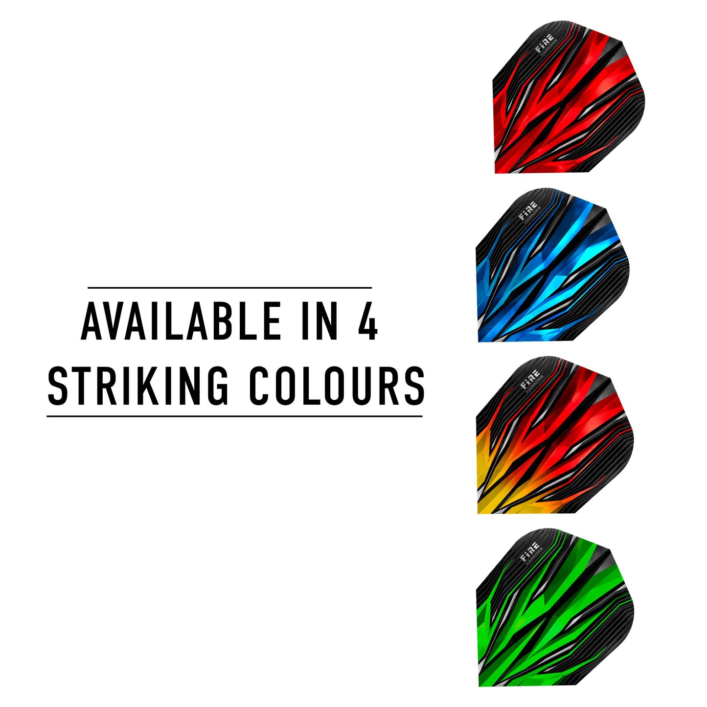 - Harrows FIRE FLIGHTS | Set of x5 Premium Extra Strong Dart Flight Bag -