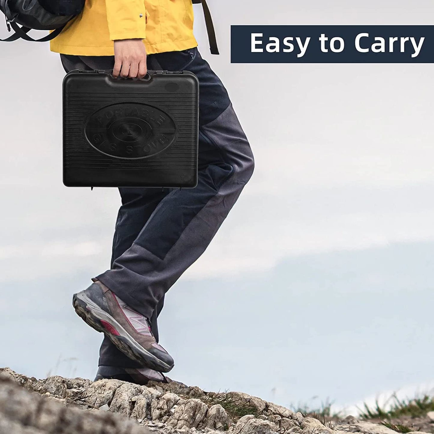 - Taylor & Brown Black | Portable Camping Stove | Carry Case | 4 Butane Gas -