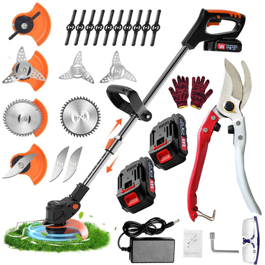 - Strimmer | Garden Strimmer | 2PCS 24V 2.0Ah battery -