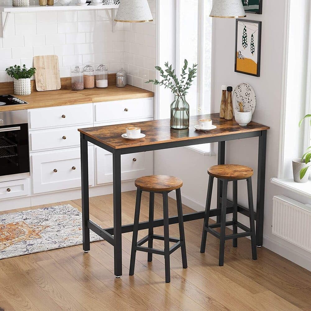 - VASAGLE Bar Table, Industrial Kitchen Table -